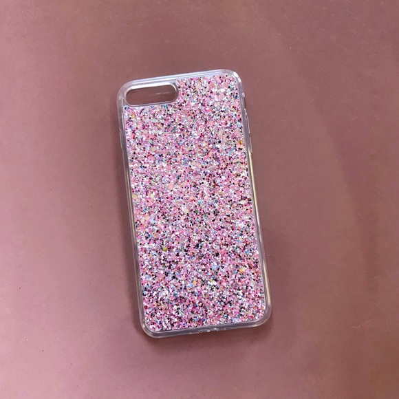 pink glitter phone case iphone 7 8 plus sparkle